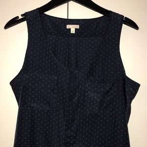 GAP sleeveless polka dot dress